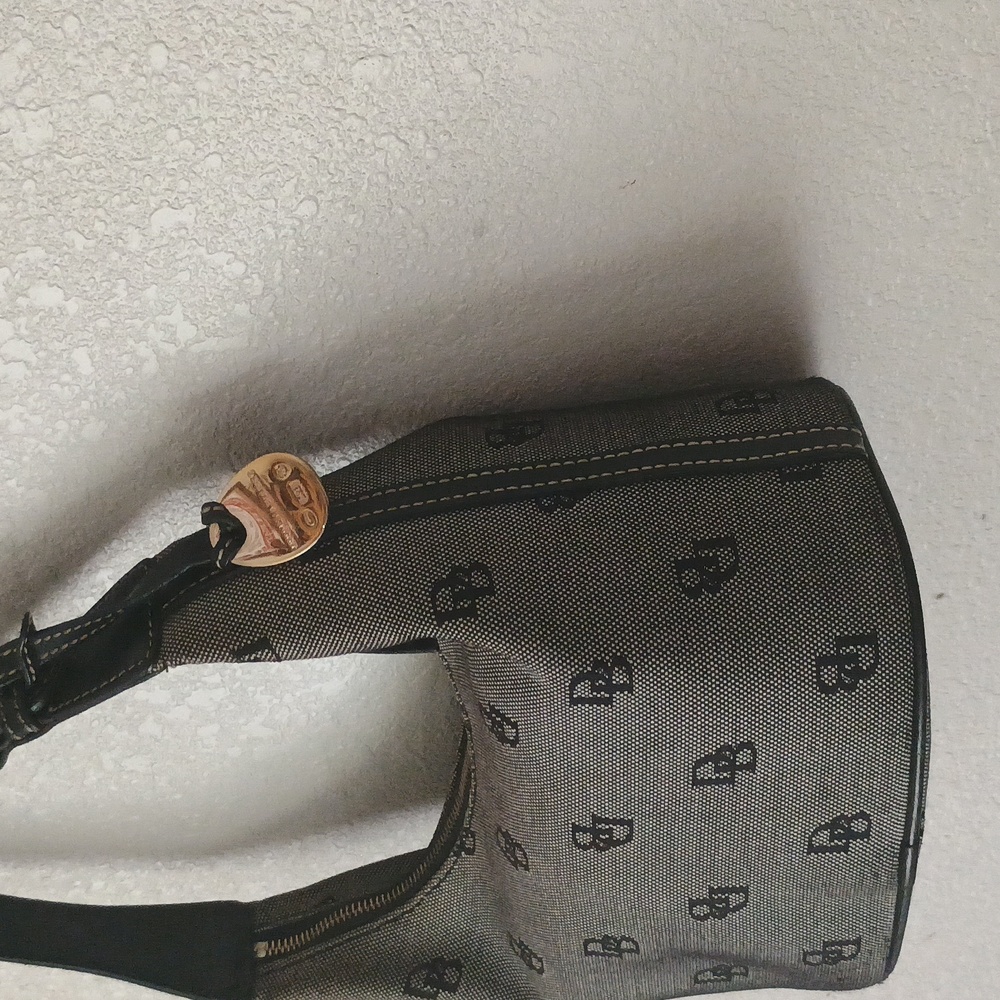 Dooney & Bourke Gray Monogram Shoulder Bag - Picture 2 of 10
